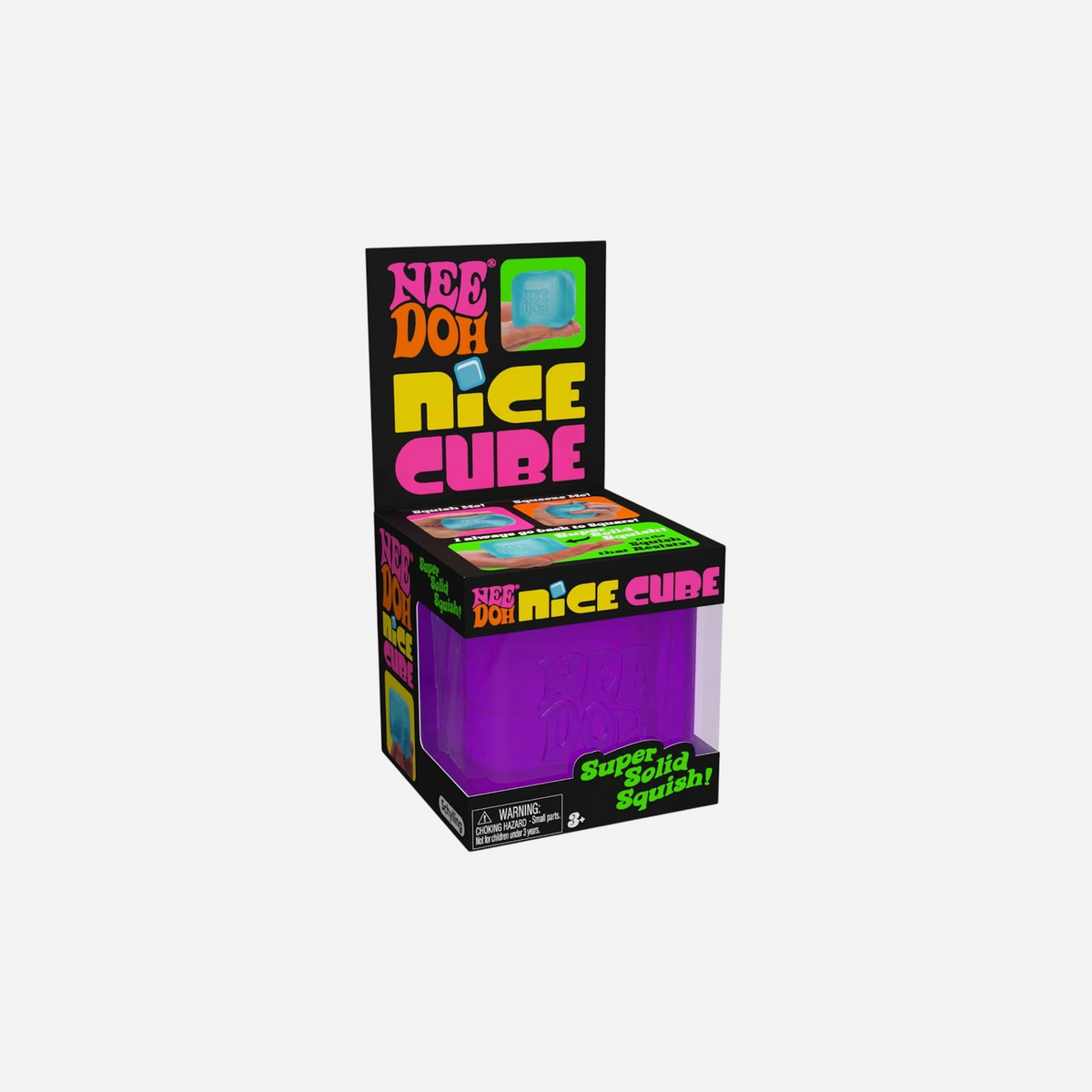 NeeDoh Nice Cube Squishy Fidget Toy Purple