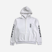 Chrome Hearts Vertical Logo Hoodie White