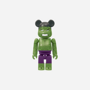 Bearbrick X Happy Kuji Avengers Hulk #4 100% Series Marvel Happy Lottery Avengers Rare Japan Keychain