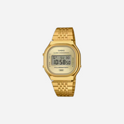 Casio Vintage A140WEG-9A Gold Dial Digital Stainless Steel Watch