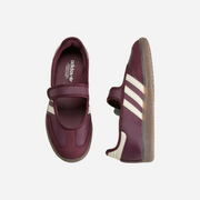 Adidas Samba Jane Maroon / Cream White / Gold Metallic