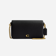Coach Hadley Large Shoulder Bag Pebbled Leather-Gold-Black