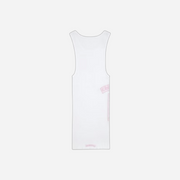 Chrome Hearts T Bar Rib Tank White Pink