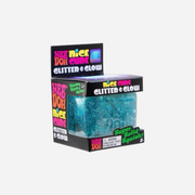 NeeDoh Nice Cube Glitter and Glow Squishy Fidget Toy Blue
