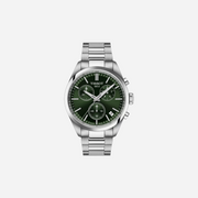 Tissot PR 100 Chronograph Green Dial Silver Stainless Steel Watch