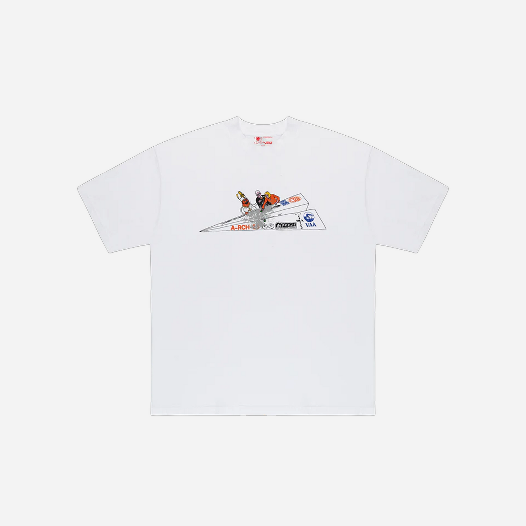 CJ x ARCH Paper Plane T-Shirt White