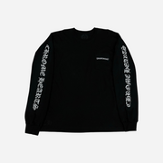 Chrome Hearts Scroll Logo Long Sleeve Pocket T-Shirt Black