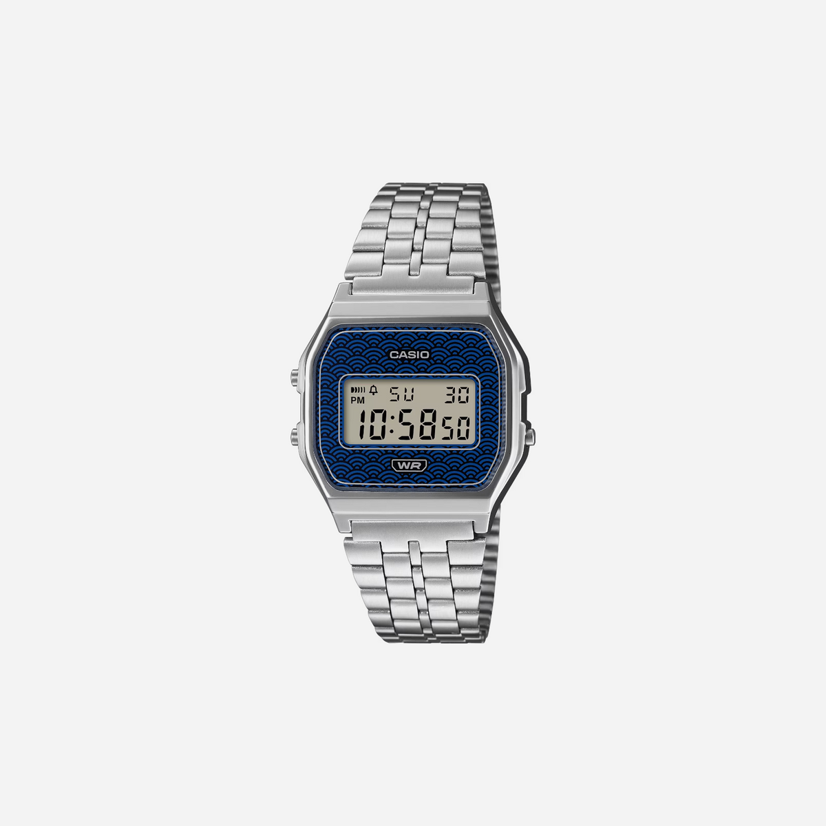 Casio Vintage A159WEVJ-2 Blue Dial Digital Stainless Steel Watch D432
