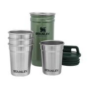 Adventure Nesting Shot Glass Set Hammertone Green