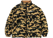 Bape 1St Camo Reversible Down Jacket Yellow