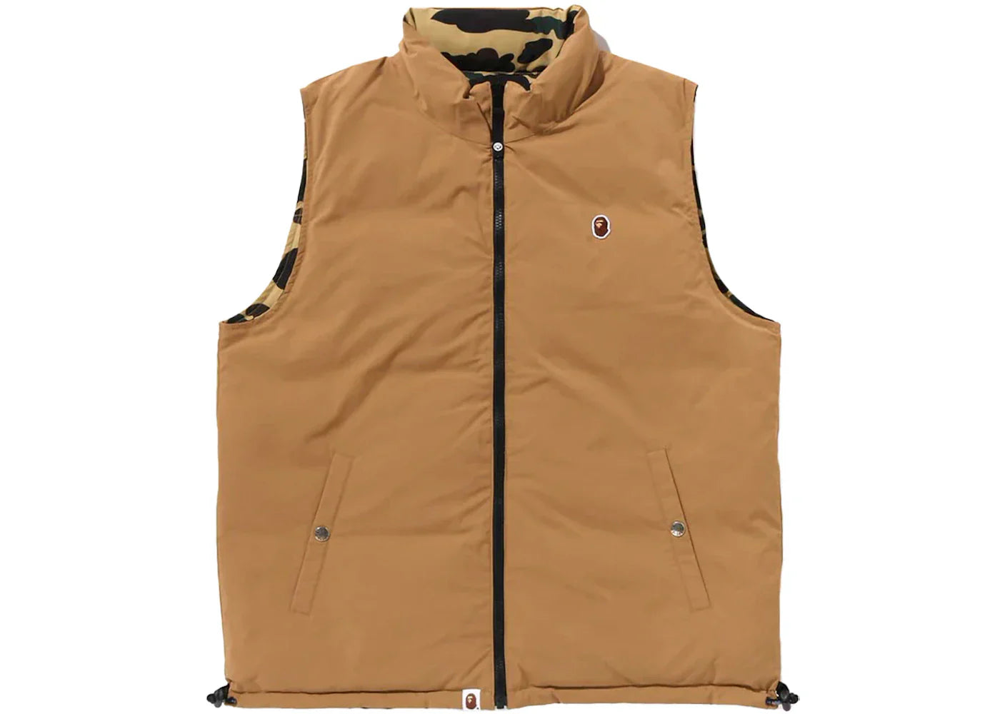 Bape 1St Camo Reversible Down Vest (Fw24) Yellow