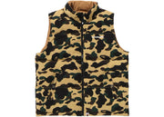 Bape 1St Camo Reversible Down Vest (Fw24) Yellow