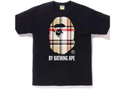Bape A Bathing Ape Check By Bathing T-Shirt Black/Beige