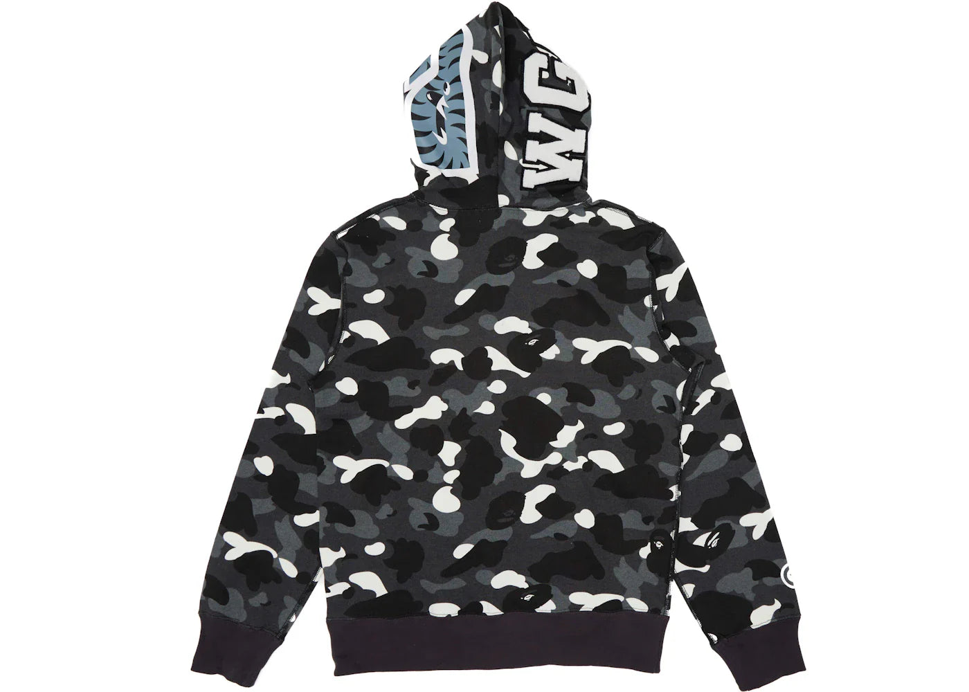 Bape City Camo Shark Full Zip Hoodie (Ss23) Black
