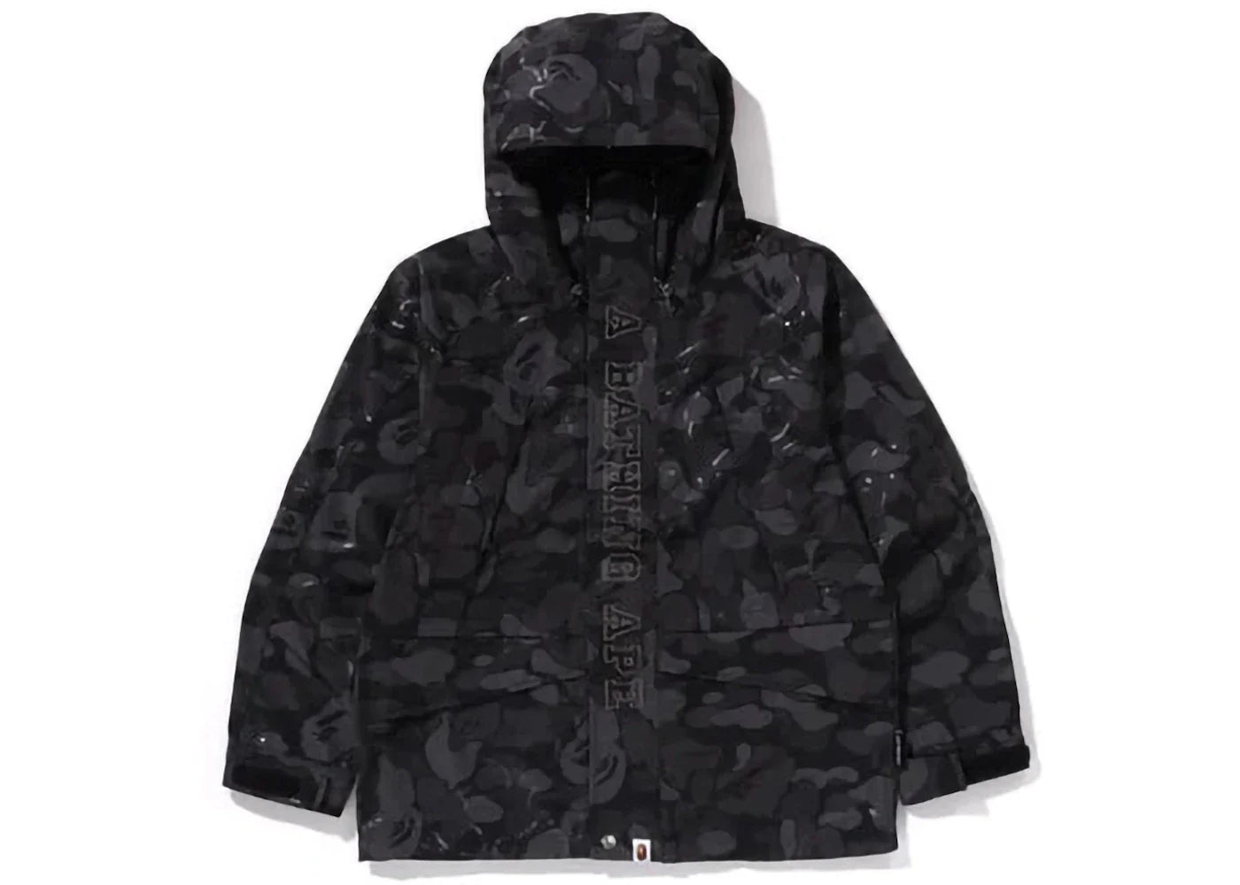 Bape Laminated Camo Snowboard Jacket Black