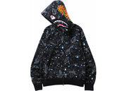 Bape Space Camo Shark Wgm Full-Zip Hoodie Black
