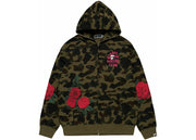 Bape x Anti Social Social Club Full Zip Hoodie Green