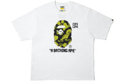 BAPE x CR7Life Big Ape Head Reflection Camo T-Shirt White