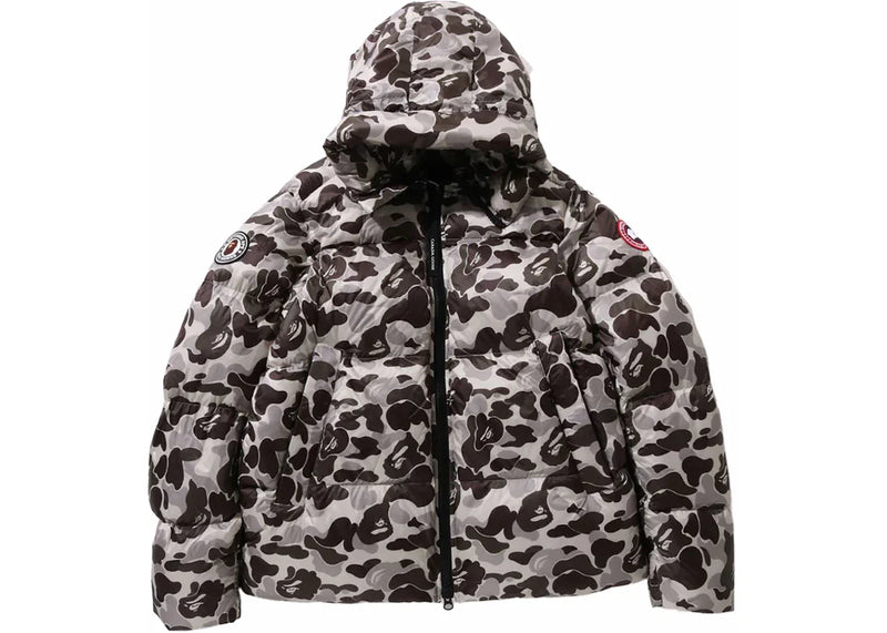 Bape x Canada Goose Crofton Puffer Jacket Grey