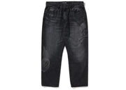 Bape x Mmj Washed Loose Fit 14Th Denim Pant Black