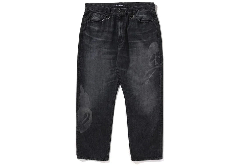 Bape x Mmj Washed Loose Fit 14Th Denim Pant Black