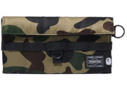 Bape x Porter 1St Camo Long Wallet Green