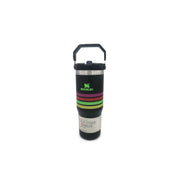 Stanley IceFlow Flip Straw Tumbler (Black Stripes)
