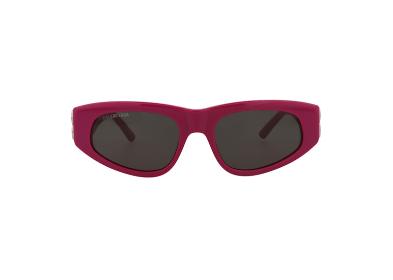 Balenciaga Cat Eye Sunglasses Fuchsia/Silver/Grey (BB0095S-30008868-017)