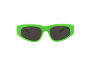 Balenciaga Cat Eye Sunglasses Green/Silver/Grey (BB0095S-30008868-009)