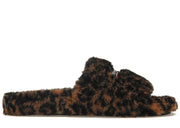 Balenciaga Furry Slide Leopard Brown Black