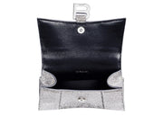 Balenciaga Hourglass Handbag XS Rhinestone Grey