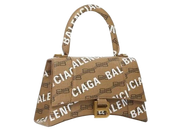 Balenciaga Hourglass Top Handle BB Monogram Beige