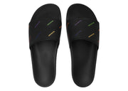 Balenciaga Pride Pool Slides Black White Multi