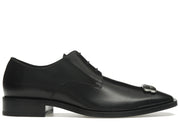 Balenciaga Rim Derby Shoes Black Leather