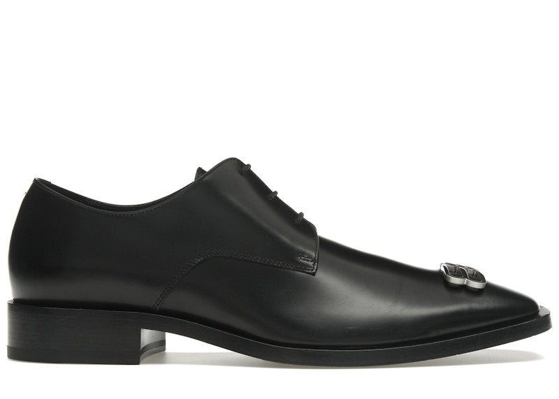 Balenciaga Rim Derby Shoes Black Leather