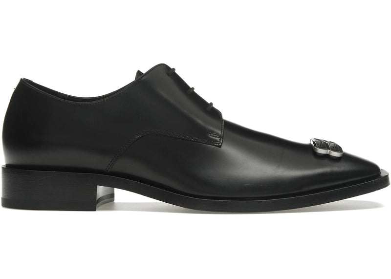 Balenciaga Rim Derby Shoes Black Leather