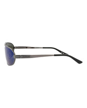 Balenciaga Shield-Frame Metal Sunglasses Ruthenium Ruthenium Blue (BB0227S-30013402-004)