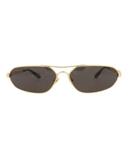Balenciaga Shield Wrap Sunglasses Gold Gold Grey (BB0227S-30013402-001)