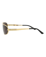 Balenciaga Shield Wrap Sunglasses Gold Gold Grey (BB0227S-30013402-001)