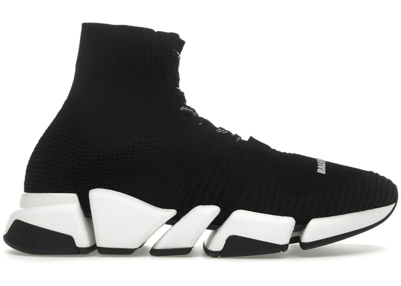 Balenciaga Speed 2.0 Lace Up Black White
