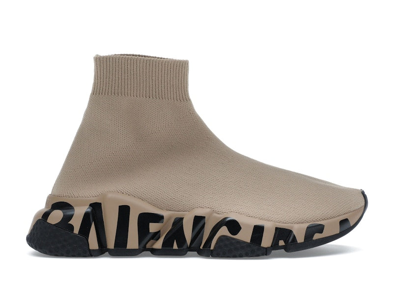 Balenciaga Speed Graffiti Beige Black (Women's)