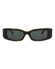 Balenciaga Square-Frame Recycled Acetate Sunglasses Havana/Havana/Green (BB0260S-30013974-002)