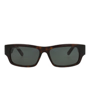 Balenciaga Square-Frame Recycled Acetate Sunglasses Havana/Havana/Green (BB0261SA-30013975-002)