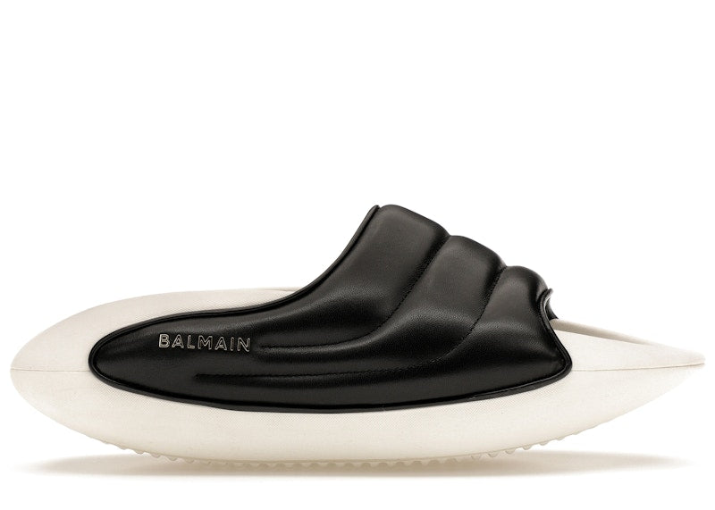 Balmain B-IT Mules Black White
