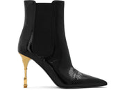 Balmain Moneta Leather Ankle Boots Black (Women's)