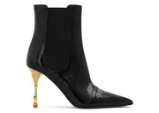 Balmain Moneta Leather Ankle Boots Black (Women's)