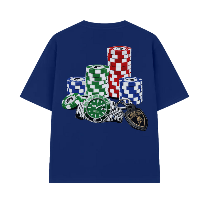 Blacklist Casino Royale Lambo Edition Royal blue Statement T-shirt