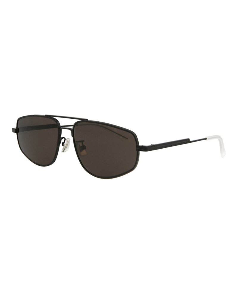 Bottega Veneta Aviator Sunglasses Black/Black/Grey (BV1125S-30011527-001)
