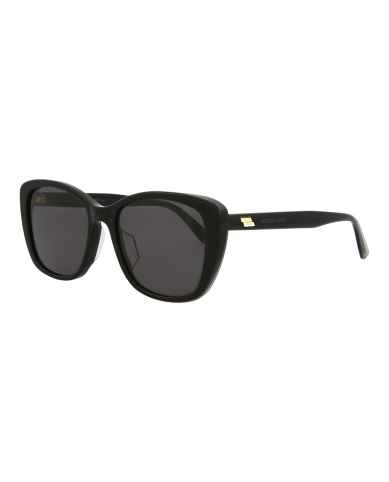 Bottega Veneta Cat Eye Sunglasses Black/Black/Grey (BV1079SK-30009236-001)