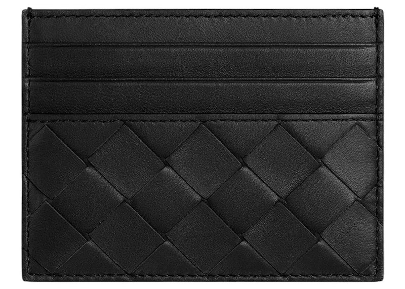 Bottega Veneta Intrecciato Card Case (635042 VCPP3 8425) Black